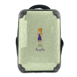 Custom Character (Woman) 15" Hard Shell Backpack (Personalized)