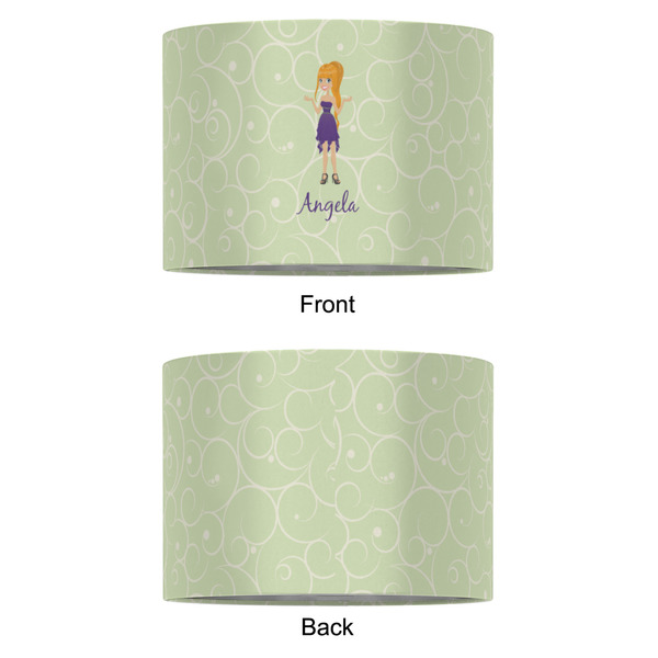 Custom Character (Woman) 16" Drum Lampshade - APPROVAL (Fabric)
