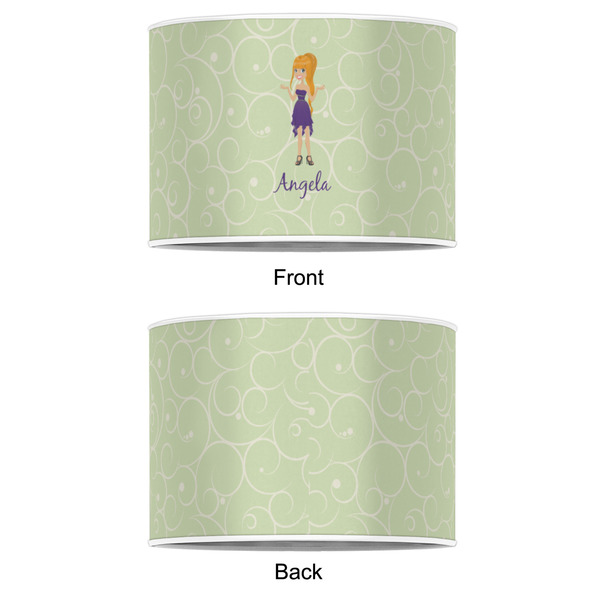 Custom Character (Woman) 16" Drum Lampshade - APPROVAL (Poly Film)
