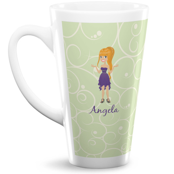 Custom Custom Character (Woman) Latte Mug (Personalized)