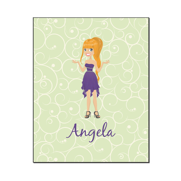 Custom Custom Character (Woman) Wood Print - 16x20 (Personalized)