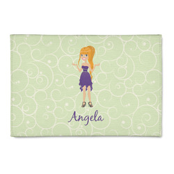 Custom Character (Woman) 2' x 3' Indoor Area Rug (Personalized)