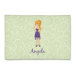 Custom Character (Woman) Patio Rug (Personalized)