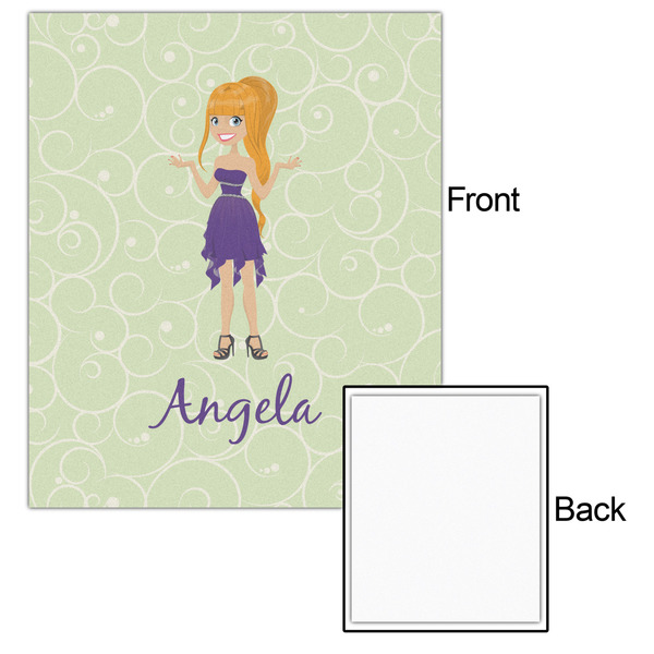 Custom Character (Woman) 20x24 - Matte Poster - Front & Back