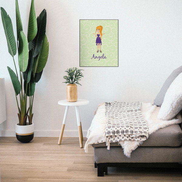 Custom Character (Woman) 20x24 Wood Print - In Context