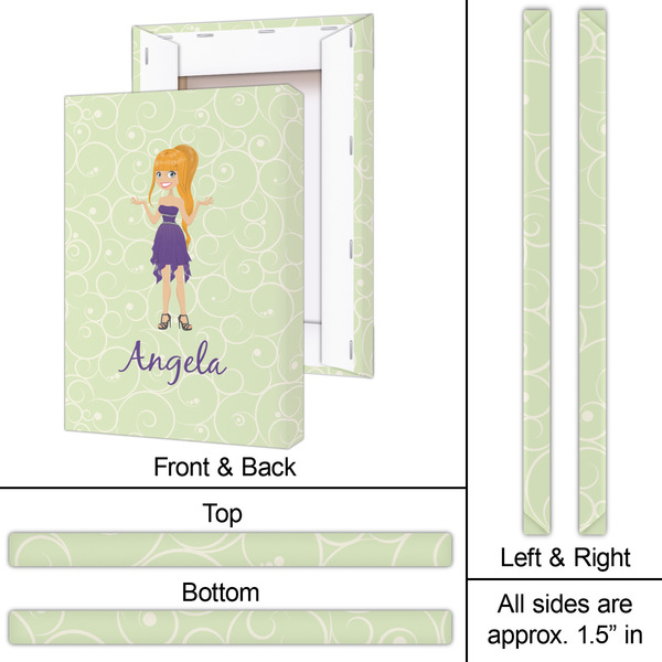 Custom Character (Woman) 20x30 - Canvas Print - Approval