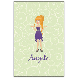 Custom Character (Woman) Wood Print - 20x30 (Personalized)