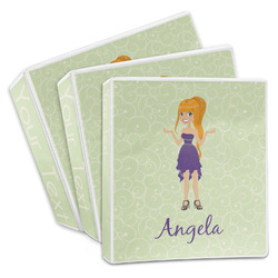 Custom Character (Woman) 3-Ring Binder (Personalized)