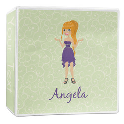 Custom Character (Woman) 3-Ring Binder - 2 inch (Personalized)