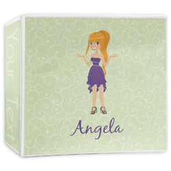 Custom Character (Woman) 3-Ring Binder - 3 inch (Personalized)