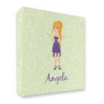 Custom Character (Woman) 3 Ring Binder - Full Wrap - 2" (Personalized)