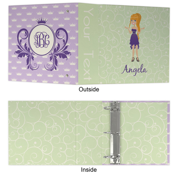 Custom Character (Woman) 3 Ring Binders - Full Wrap - 3" - APPROVAL