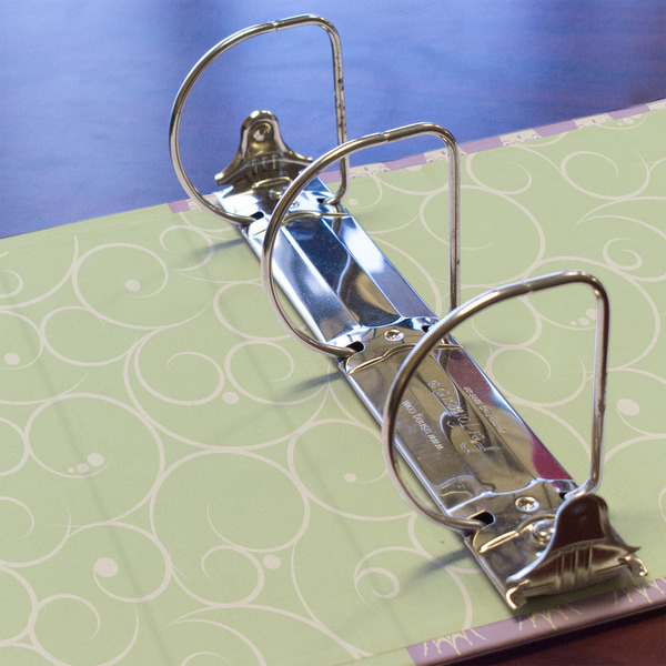 Custom Character (Woman) 3 Ring Binders - Full Wrap - 3" - DETAIL