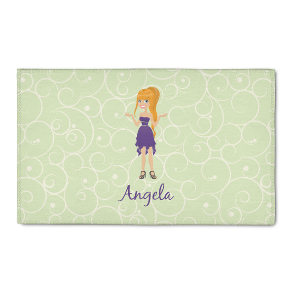 Custom Custom Character (Woman) 3' x 5' Patio Rug (Personalized)