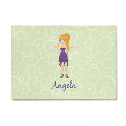 Custom Character (Woman) 4' x 6' Indoor Area Rug (Personalized)