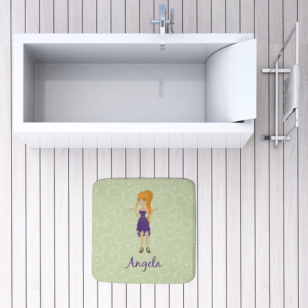 Custom Character (Woman) 48x48 Foam Memory Mat - LIFESTYLE