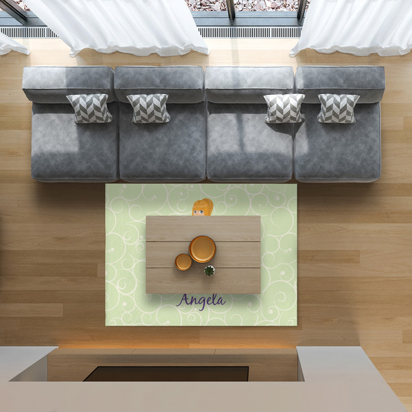 Custom Character (Woman) 5'x7' Indoor Area Rugs - IN CONTEXT