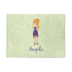 Custom Character (Woman) 5' x 7' Patio Rug (Personalized)