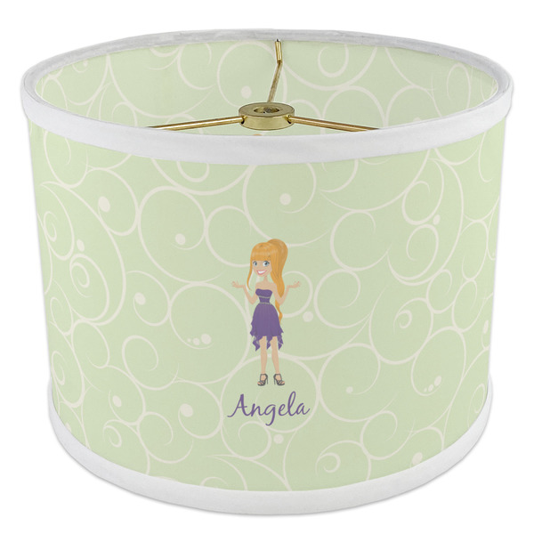 Custom Character (Woman) 8" Drum Lampshade - ANGLE Poly-Film
