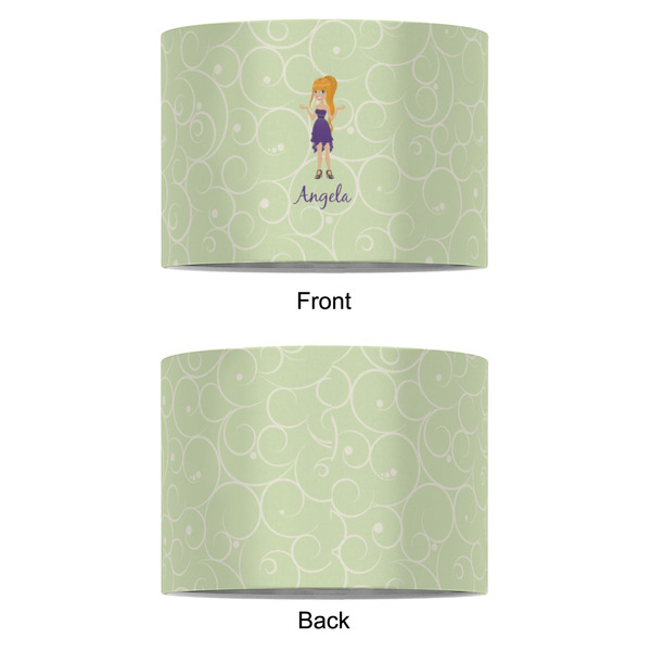 Custom Character (Woman) 8" Drum Lampshade - APPROVAL (Fabric)