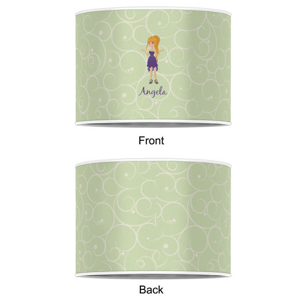 Custom Character (Woman) 8" Drum Lampshade - APPROVAL (Poly Film)