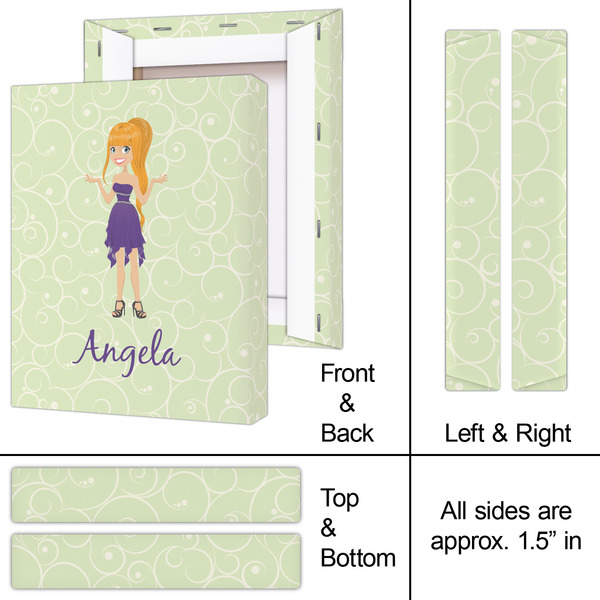 Custom Character (Woman) 8x10 - Canvas Print - Approval