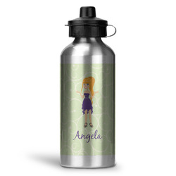 Custom Character (Woman) Water Bottles - 20 oz - Aluminum (Personalized)