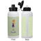 Custom Character (Woman) Aluminum Water Bottle - White APPROVAL