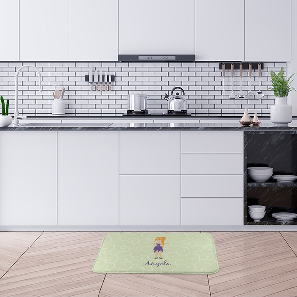 Custom Character (Woman) Anti-Fatigue Kitchen Mats - LIFESTYLE