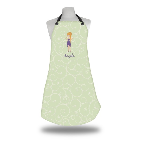 Custom Custom Character (Woman) Apron w/ Name or Text