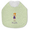 Custom Character (Woman) Jersey Knit Baby Bib w/ Name or Text