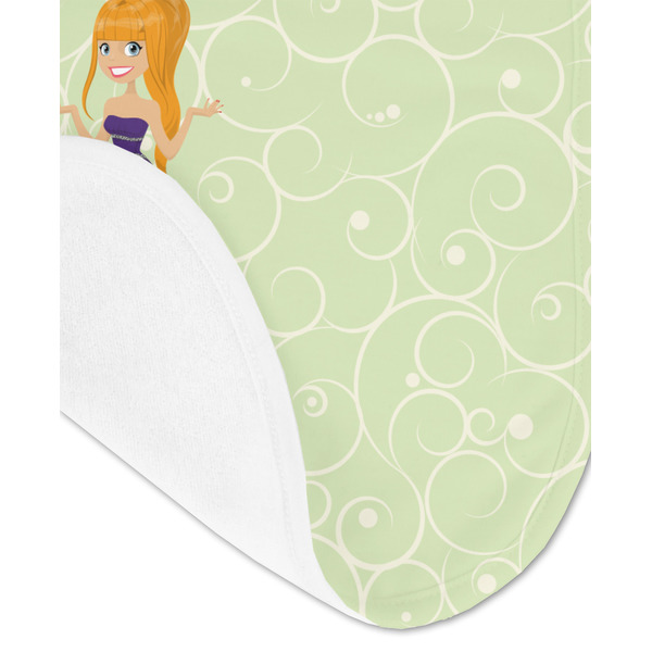 Custom Character (Woman) Baby Bib - AFT detail