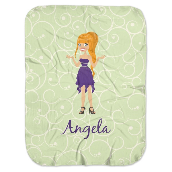 Custom Custom Character (Woman) Baby Swaddling Blanket (Personalized)