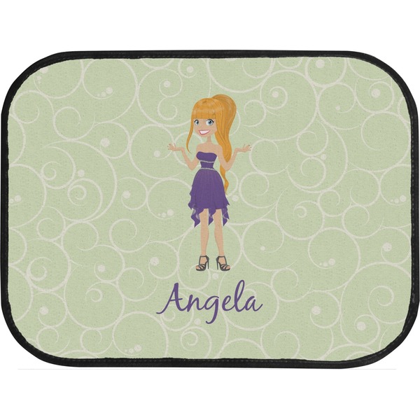 Custom Character (Woman) Back Seat Car Mat