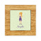 Custom Character (Woman) Bamboo Trivet with 6" Tile - FRONT