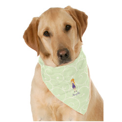 Custom Character (Woman) Dog Bandana Scarf w/ Name or Text