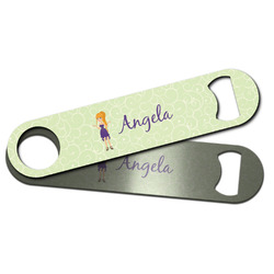 Custom Character (Woman) Bar Bottle Opener w/ Name or Text