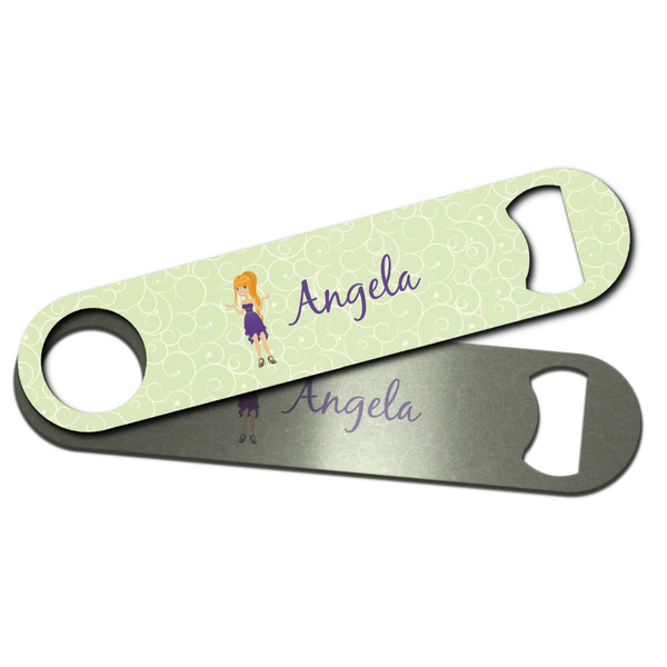 Custom Character (Woman) Bar Bottle Opener - Main