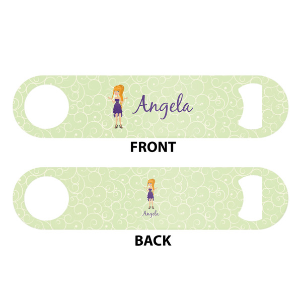 Custom Character (Woman) Bar Bottle Opener - White - Approval