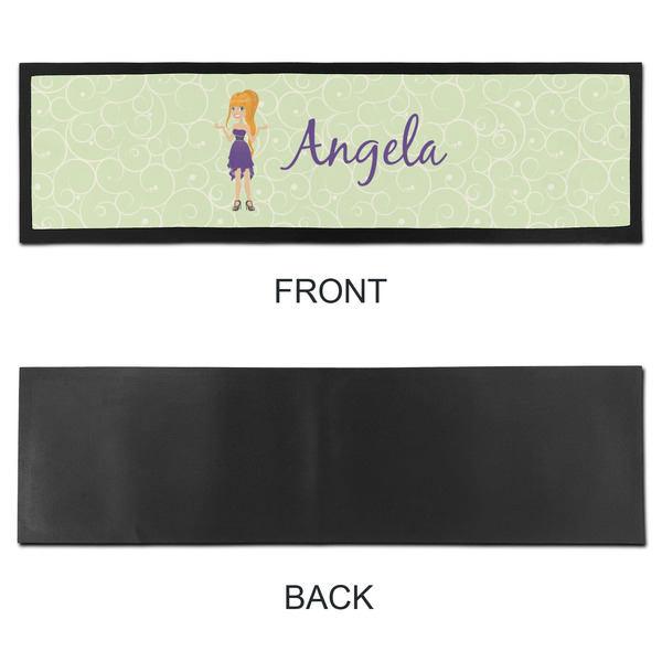 Custom Character (Woman) Bar Mat - Large - APPROVAL