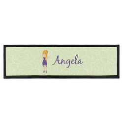 Custom Character (Woman) Bar Mat (Personalized)