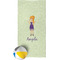 Custom Character (Woman) Beach Towel (Personalized)