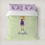 Custom Character (Woman) Duvet Cover Set - Full / Queen (Personalized)