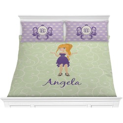 Custom Character (Woman) Comforter Set - King (Personalized)