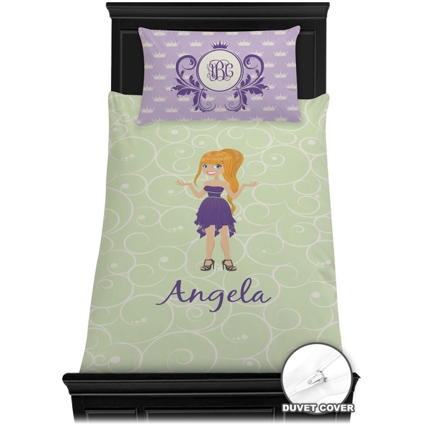 Custom Character (Woman) Bedding Set (Twin) - Duvet