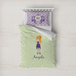 Custom Character (Woman) Duvet Cover Set - Twin (Personalized)