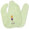 Custom Character (Woman) Baby Bib w/ Name or Text