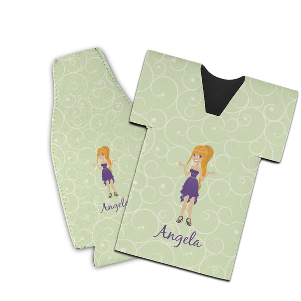 Custom Custom Character (Woman) Bottle Cooler (Personalized)
