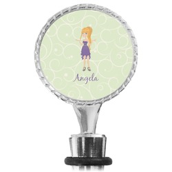 Custom Character (Woman) Wine Bottle Stopper (Personalized)