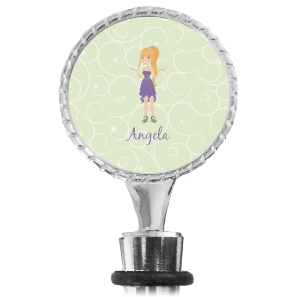 Custom Character (Woman) Bottle Stopper Main View